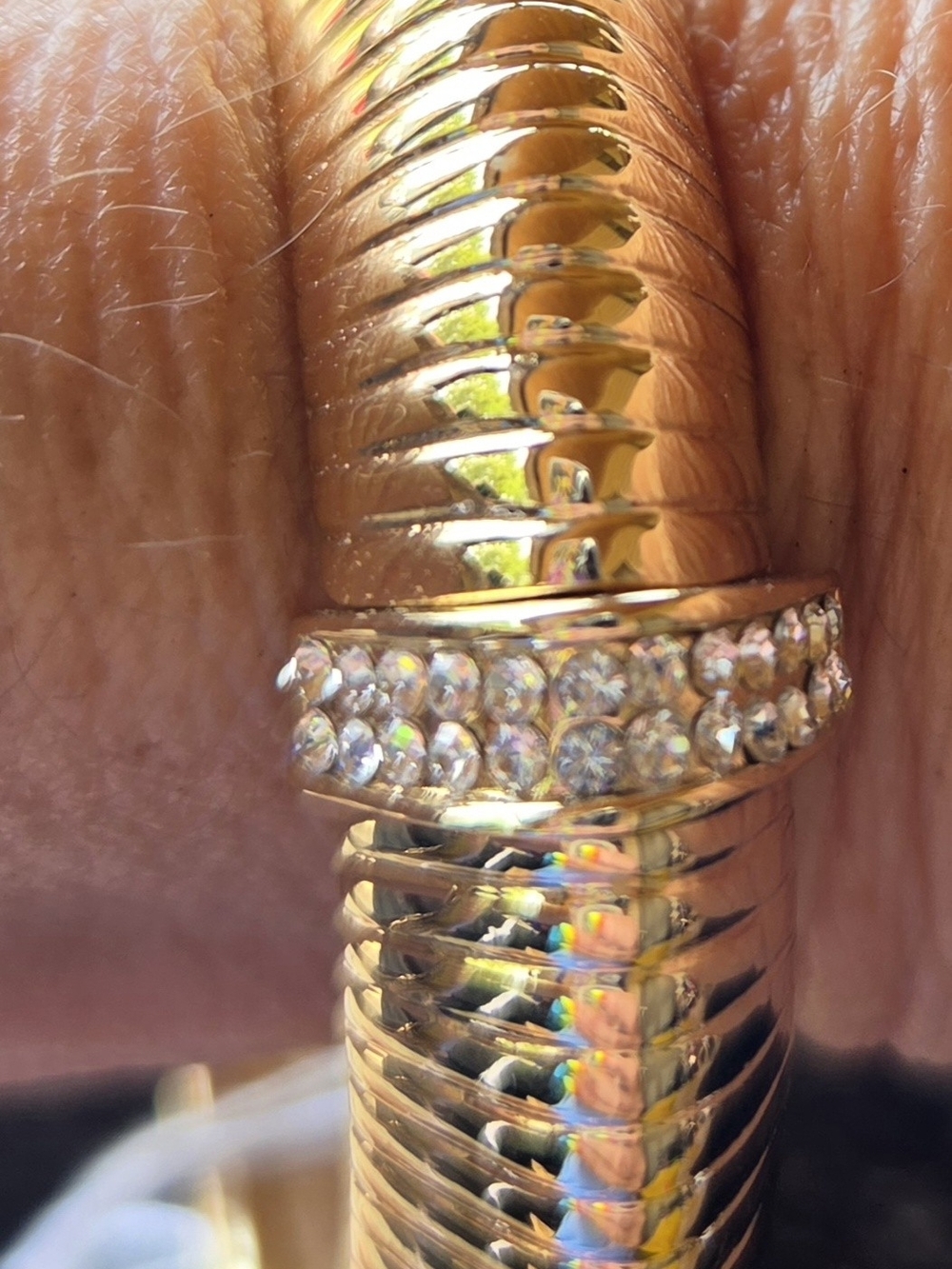 Park Lane Gold-Tone Tanner Bracelet with  Micro Clear Crystal